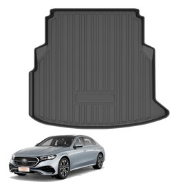Elsetyler Custom Fit for Cargo Liner 2024 2025 2026 Mercedes-Benz E-Class(NOT for E350 Model) - Black TPE All Weather Heavy Duty Waterproof Rear Cargo Tray Trunk Floor Mat Protector