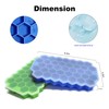 Ice Cube Trays for Freezer with Lid-37 Grid Silicone Ice