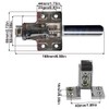 SagaSave 2 x Metal Fridge Freezer Pull Handle Lock Release