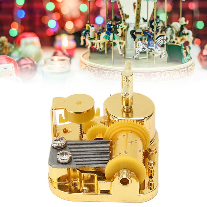 Music Box Movement Golden Clockwork Music Box Windup Musical Mechanism