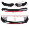 Unbranded For 2010-2013 Mazda 3 Front Bumper Lip Spoiler Splitter