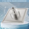 Nuodan High Pressure Rain Shower Head with Filtered - 8"