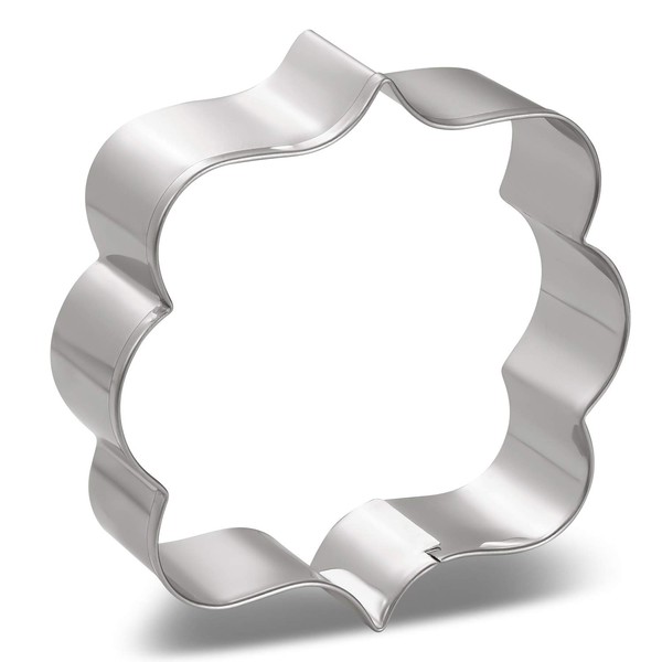 LILIAO Frame Plaque Cookie Cutter, 3.54 x 3.15 inch, Stainless