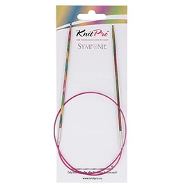 KnitPro 60 cm x 2.5 mm Symfonie Fixed Circular Needles, Multi-Color