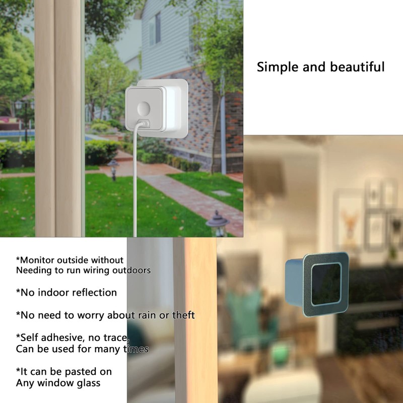 Teccle Window Mount for Blink Mini, Through Window Use Blink