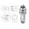 Aiqeer 5 Pcs 4-Pin GX12 Aviation Connector, 12 mm Thread