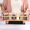 KKC HOME ACCENTS Glass Spice Jars set of 6 with