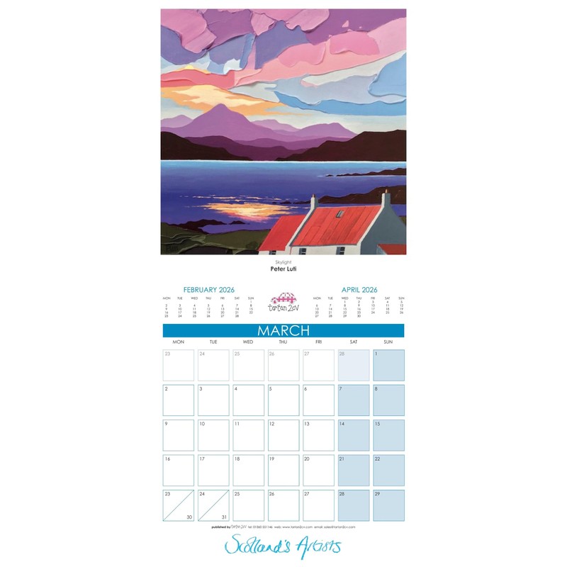 Scotland's Artists Calendar 2026