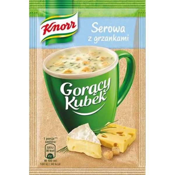 Knorr Goracy Kubek Serowa Z Grzankami Cheese Soup with Croutons