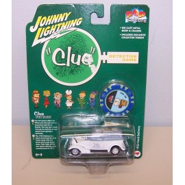 Johnny Lightning 1/64 clue 1933 ford delivery white NIB