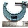 MITUTOYO 1-2" MICROMETER .0001" Graduation W/ CARBIDE FACE MITUTOYO #103-136