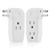 Adaptador divisor de pared vertical de 3 vías con 3