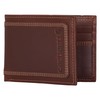Carhartt Men's Rugged Leather Triple Stitch Wallets, Available in Multiple
