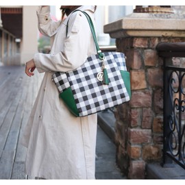 MKF Collection Shoulder Bag for Women, Vegan Leather Top-Handle Crossbody Purse Tote Satchel Handbag