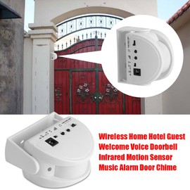 Visitor Greeting Doorbell Wireless Welcome Guest Doorbell IR Motion Sensor Alarm for Hotel Home Stores Shops