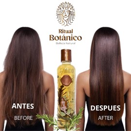 RITUAL BOTANICO Shampoo de Romero y Eucalipto con Activo de Crecimiento Acelerado | Control grasa disminuye la caida del Cabello, Engrosamiento, Brillo y Suavidad - Rosemary Shampoo