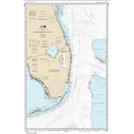 NOAA Chart 11460-Cape Canaveral to Key West - Water-Resistant - by East View Geospatial