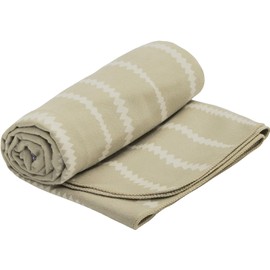 Sea to Summit - DryLite Towel Travel Towel L - Microfibre Bath Towel - Super Soft & Velvety - Absorbent & Quick Drying - Hanger & Bag - Travel & Fitness - 60 x 120 cm - Desert Brown - 145 g