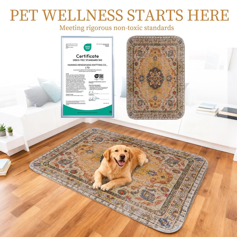 Homimp Washable Pee Pads for Dogs, 2 Pack Reusable Puppy