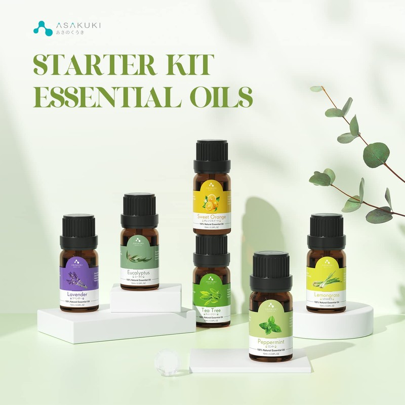 ASAKUKI Essential Oils Set, Starter Kit Oils for Diffusers for