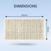 AQUALONA® Luxury Bath Mat, Anti-Mould Non-Slip – PVC, Machine Washable.