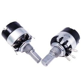 2pcs 10K ohm B10K Linear Potentiometer ON/Off Switch WH137-2 RV137-2