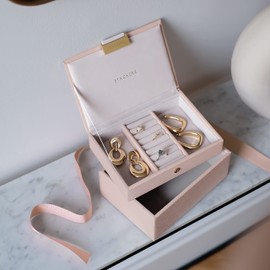 Stackers Blush + Champagne Gold Mini Jewellery Box - Set of 2