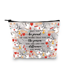 BDPWSS Nurse Gifts for Women Nursing School Graduation Gifts May You Be Proud of The Work That You Do Nurse Cosmetic Bag (Be Proud Nurse bagCA)