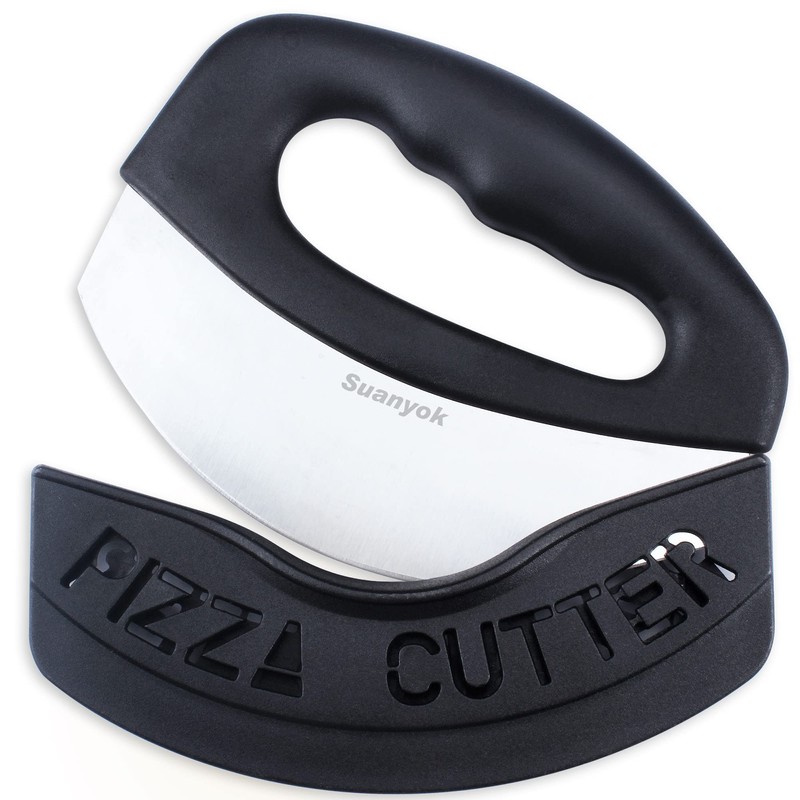 Suanyok Premium Pizza Cutter Food Chopper-Super Sharp Blade Stainless Steel