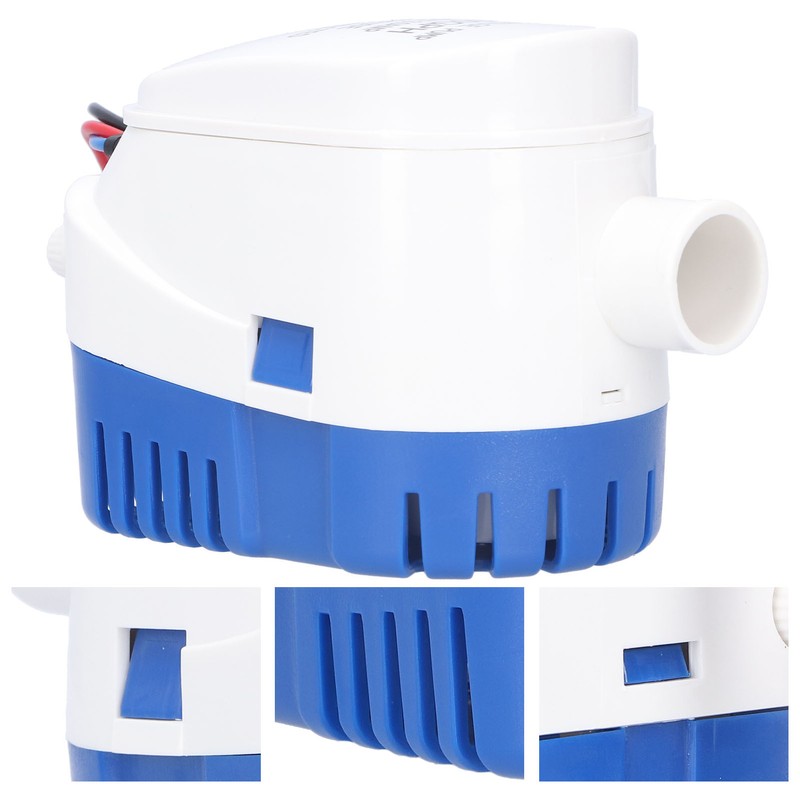 Bilge Submersible Pump Electric Automatic Water ABS Accessory for Drainage