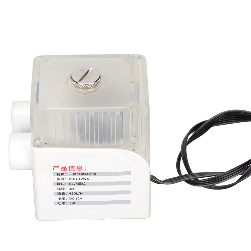 CPU Water Pump G1/4 Ultra Quiet Water Cooling 12V 450L/H