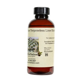 Terpeneless Lime Extract - Tart Citrus Flavor for Cakes - Cookies - Icing - Filling - Terpeneless - PG Free - Non-GMO - Gluten Free - Kosher - Vegan - 4 ounces