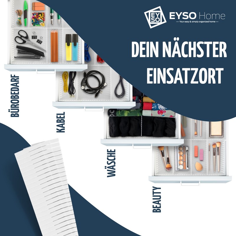 EYSO Home Drawer Divider Set of 9, 33 x 7