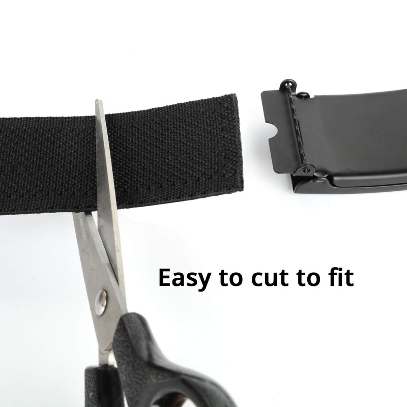 Drizzte Stretch Belt 100cm Comfortable Elastic Work Belt Black Adjustable