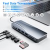14-in-1 USB C Docking Station Triple Monitor - Dual HDMI,