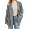 Cicy Bell Womens Oversized Cardigans Long Sleeve Open Front Shawl