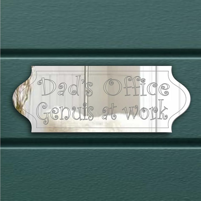 "Dad's Office" Door Sign Plaque
