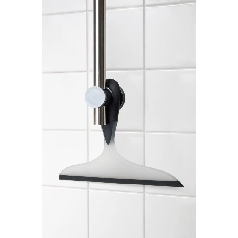 WENKO Squeegee Bathroom Wiper Streak Free Plastic Rubber Shower Cleaner