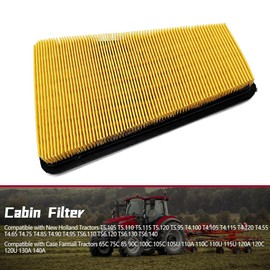 SIIMOO Cabin Filter 84577445 84587832 Compatible with New Holland Tractors T5.95 T5.105 T4.100 T4.105 TS6.110 TS6.120 Fit for Case Wheel Farmall Tractors 65C 75C 85 90C 105U 110A