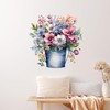 GRAZDesign Wall Sticker Flowers Meadow Flowers in Bucket Wall Decoration