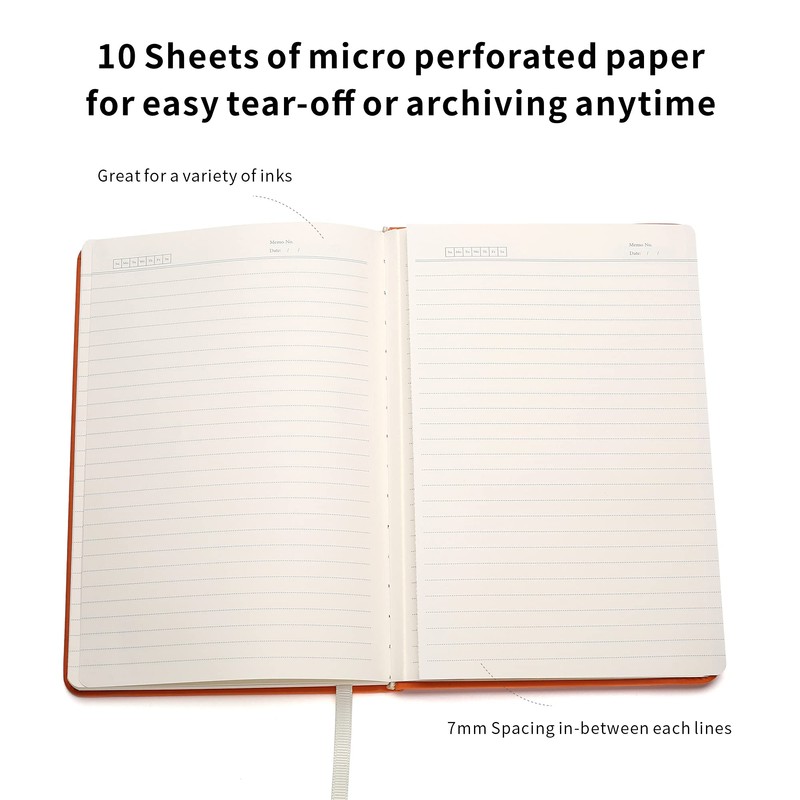 Deziliao Lined Journal Notebooks with Pen Loop, Hardcover Notebook Journal