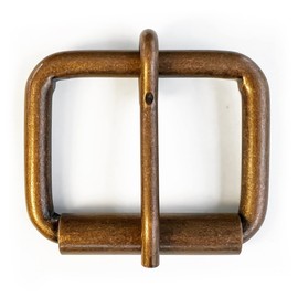 Canailles Copper/Brass Brass Belt Buckle for Leather Workers, up to 1.5" Leather Belts, Rust and Corrosion Resistant, Fits 1.5 Inch Belts, Unique and Stylish Design for Custom Belt Making