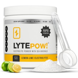 LyteLine Electrolytes Powder - Sea Minerals - Lemon-Lime Hydration Supplement - 90 Servings - Non-GMO, No Calories, No Sugar - Delicious Keto Replenishment Drink Mix - Perfect for Exercising