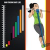 Yellow 0.64 cm 2-7 kg Resistance Bands Fitness Bands Training