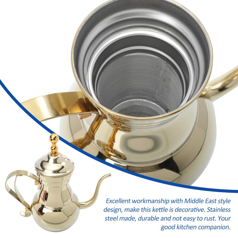 Zerodeko Arabic Coffee Pot Sauce Stainless Steel