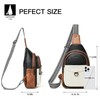 LATMAP 7L Sling Bag for Women Men Crossbody Belt Bag