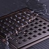 Orhemus Square Shower Floor Drain with Removable Cover Grid Grate