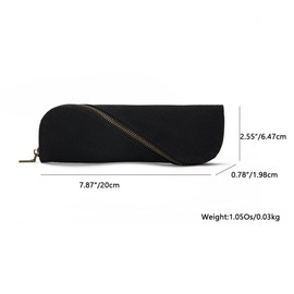 YONBEN Pencil Case Lightweight and Cute Pencil Pouch Slim and Stylish Cotton Canvas Thin Pen Case