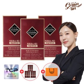 GrainOn Paroenzyme Red Capsules (1.8g x 30 packets) x 3 + 9 packets free + shopping bag / 그레인온 파로효소 레드 캡슐레이션(1.8gx30포)x3개 +9포 증정 +쇼핑백