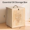 TORIBIO Essential Oils Box for 192 Bottles, Wooden Essential Oils